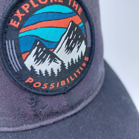 New GERRY Gray and Black Trucker Hat " EXPLORE" - Picture 2 of 3